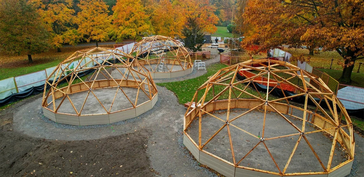 Growing Dome frames going up at the University of Toronto