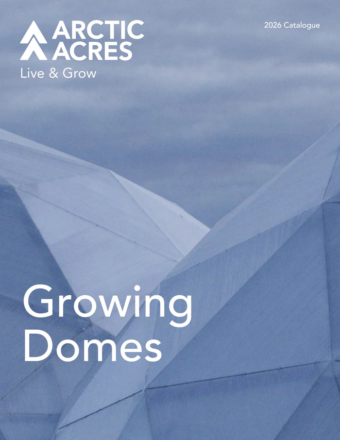Cover of the Growing Domes 2026 catalogue