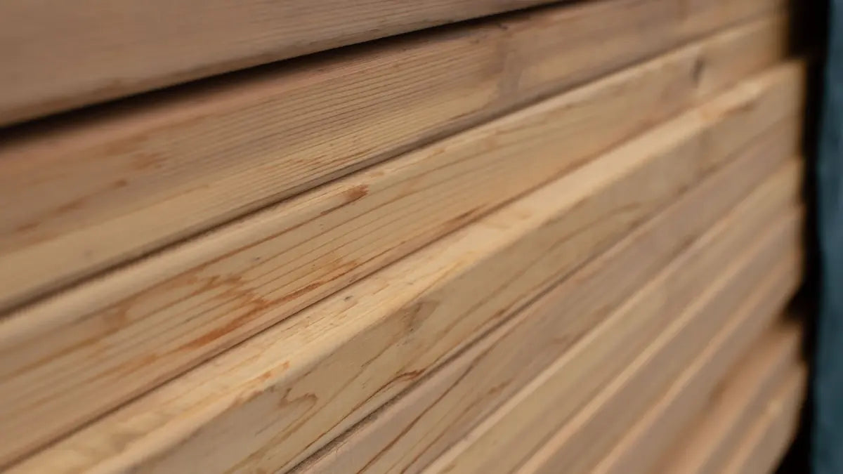 Western red cedar foundation wall of a Growing Dome