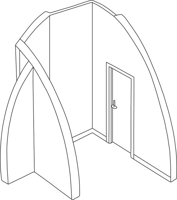 Line drawing of the Utility Suite divider