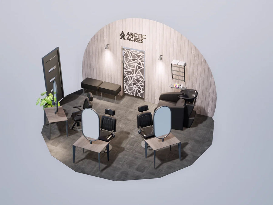 GeoHome fitted out as a hair salon